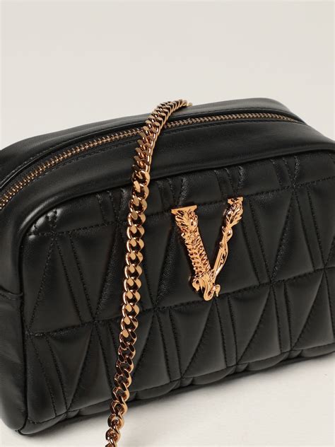 versace quilted satchel bag|versace crossbody handbags.